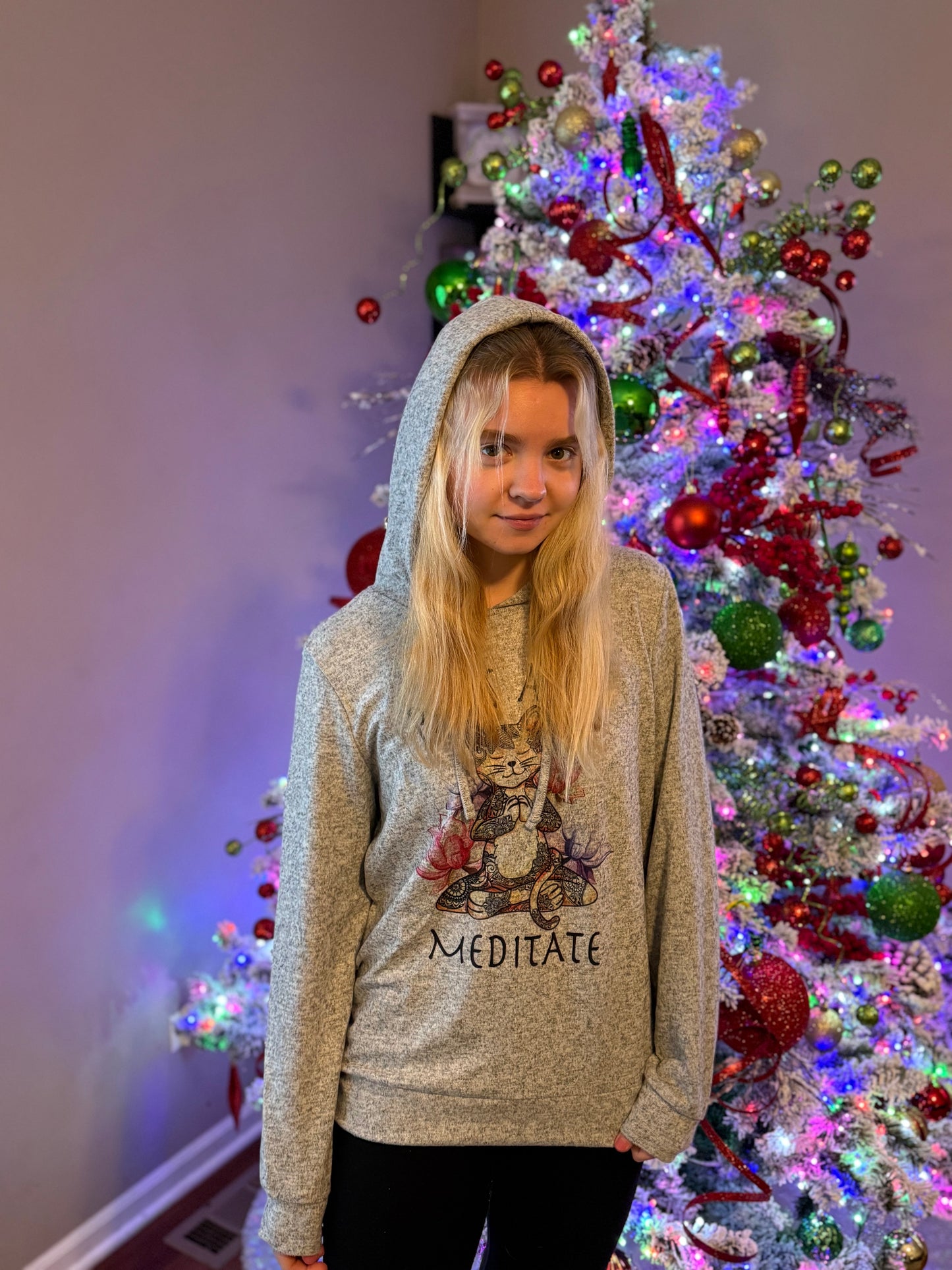 The Comfy Cat Meditation Hoodie