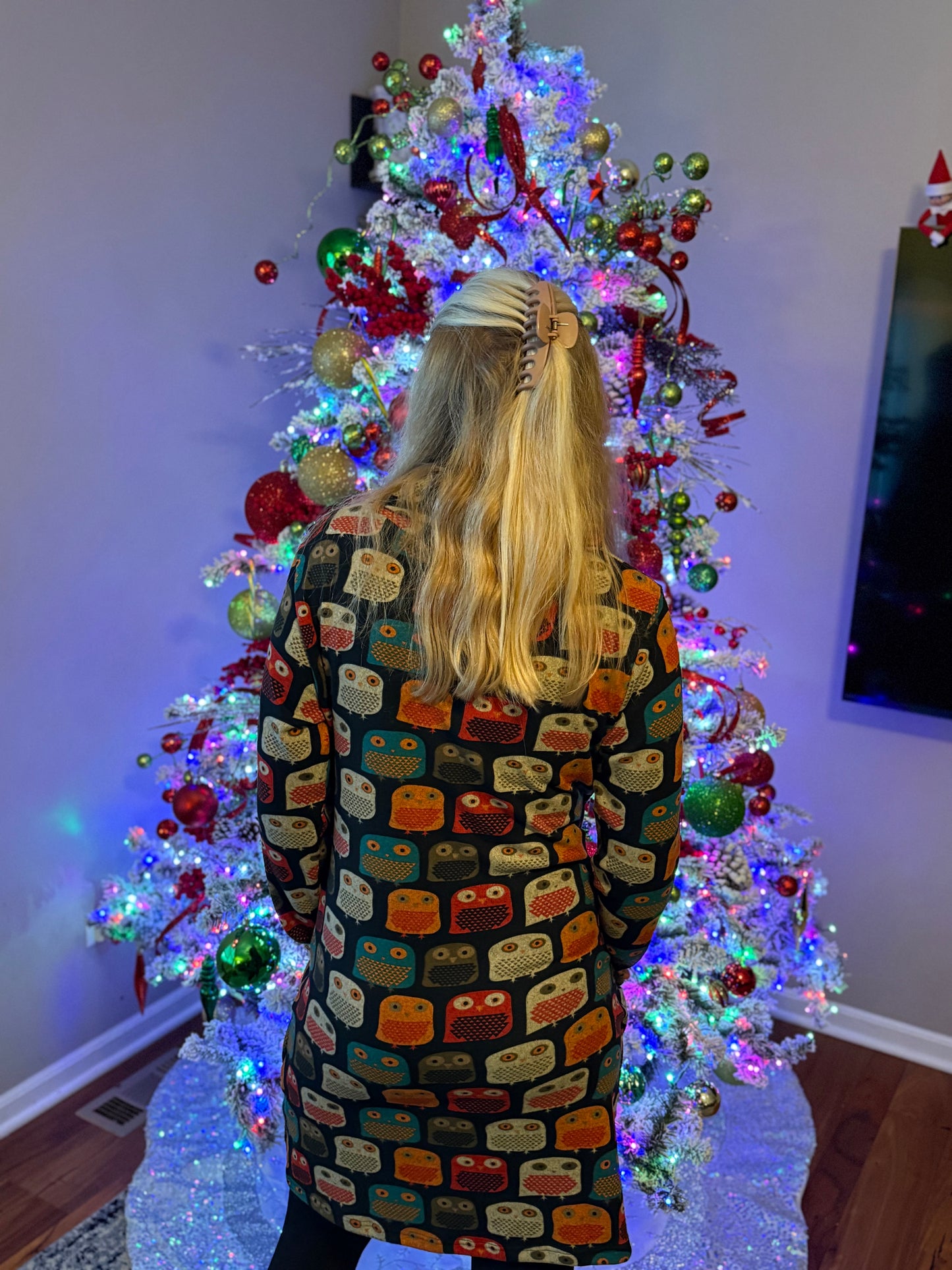 Cute, Cozy & Colorful Owl Dress!!