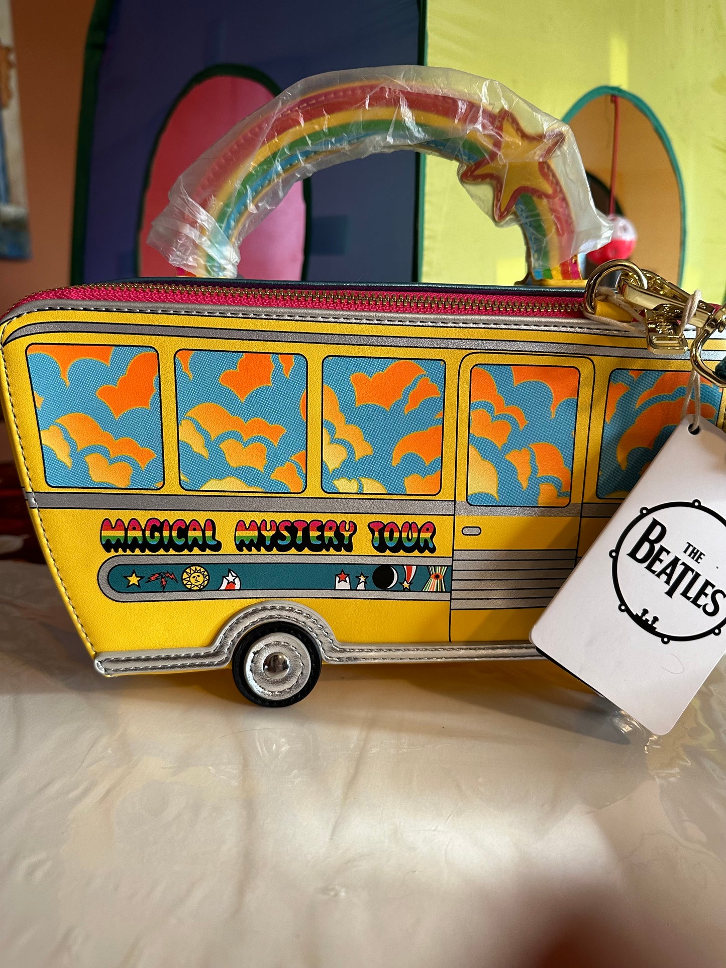 The Beatles “Magical Mystery Tour Bus Loungefly Crossbody Bag!