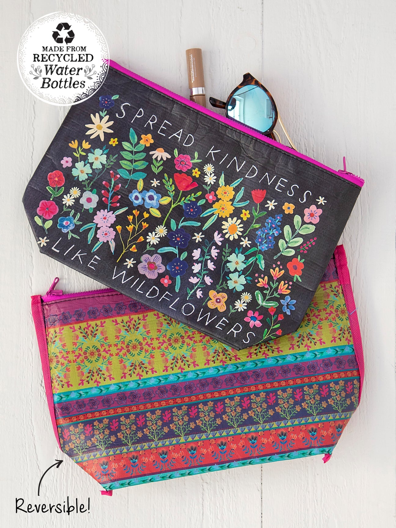 Spread Kindness Cosmetic Recycled Bag