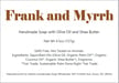 Handmade Frank and Myrrh Goat Milk Soap