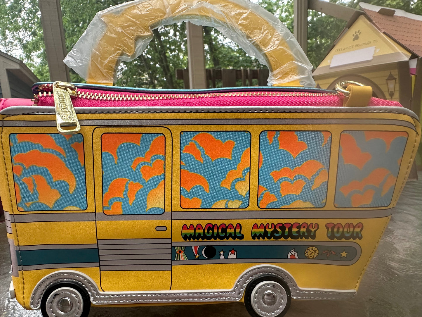 The Beatles “Magical Mystery Tour Bus Loungefly Crossbody Bag!
