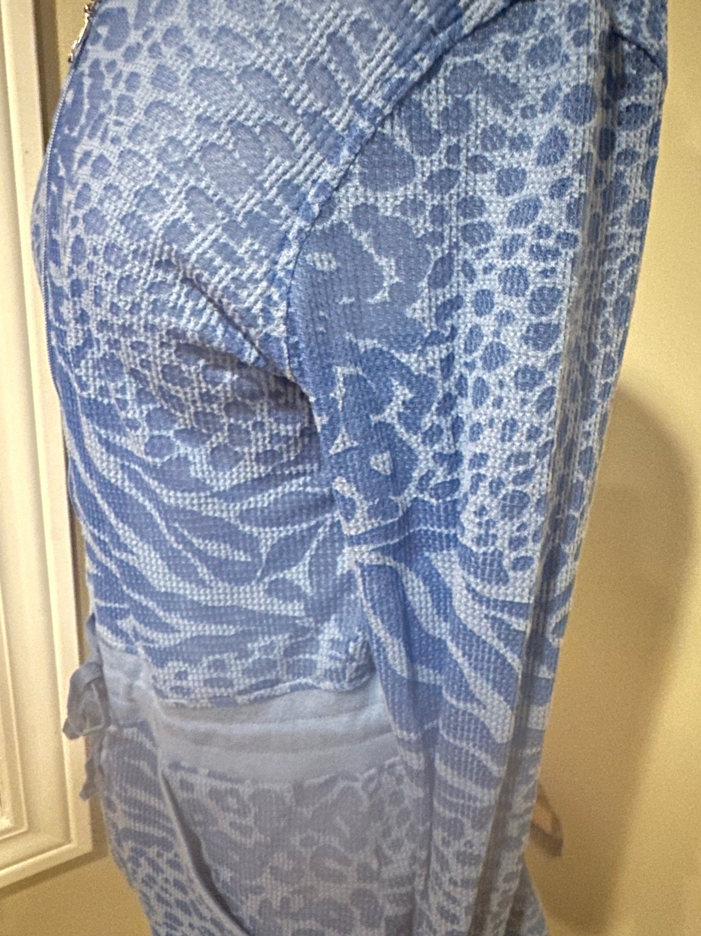 Breezy Summer Pretty Periwinkle Tunic Jacket!