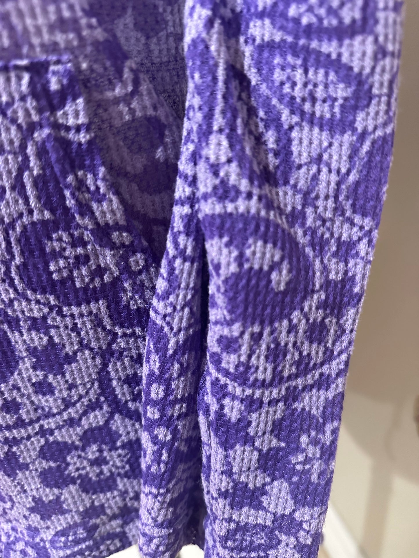 Violet Lace Imprint Side Cinched Jacket