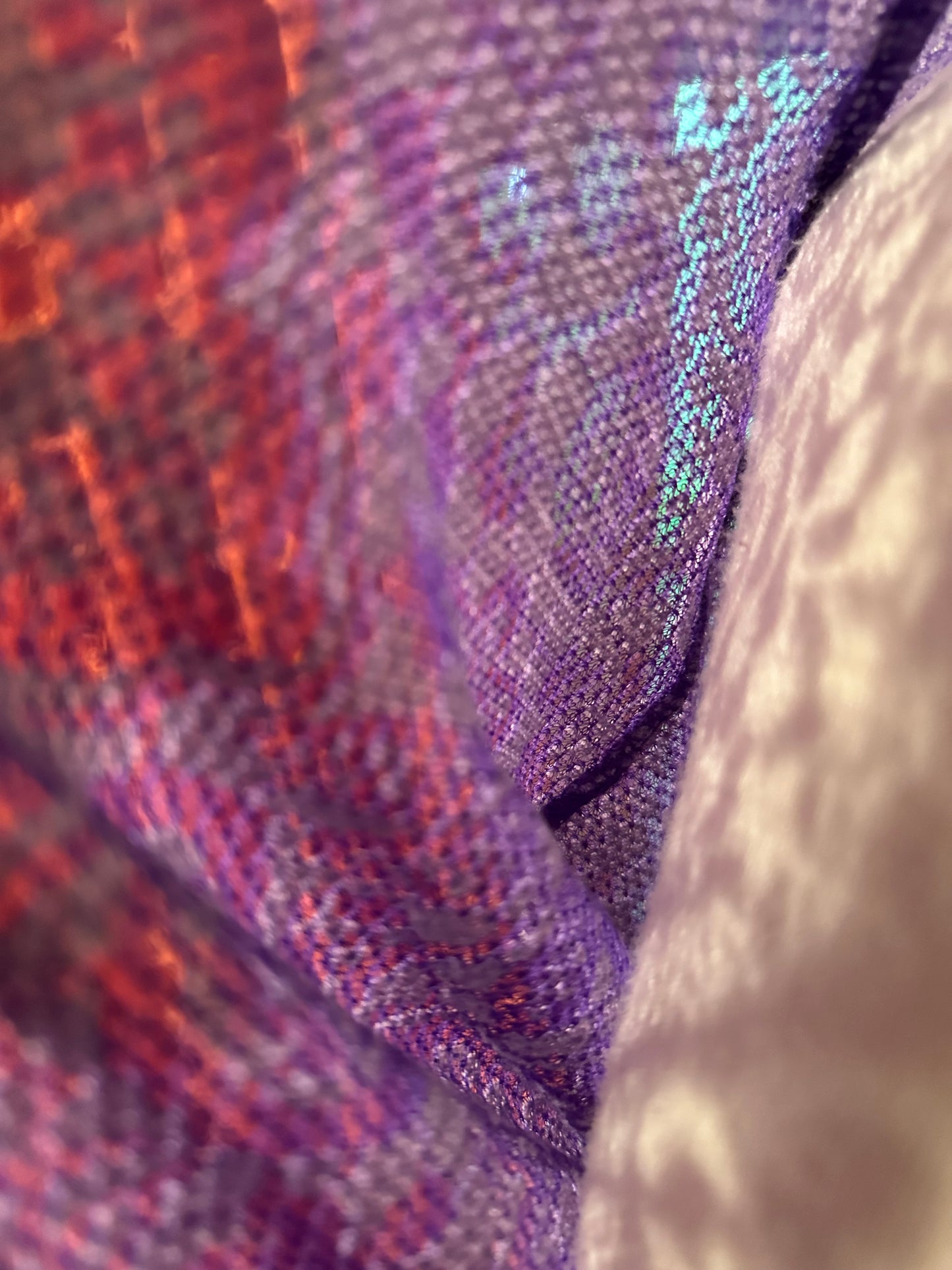 Violet Lace Imprint Side Cinched Jacket