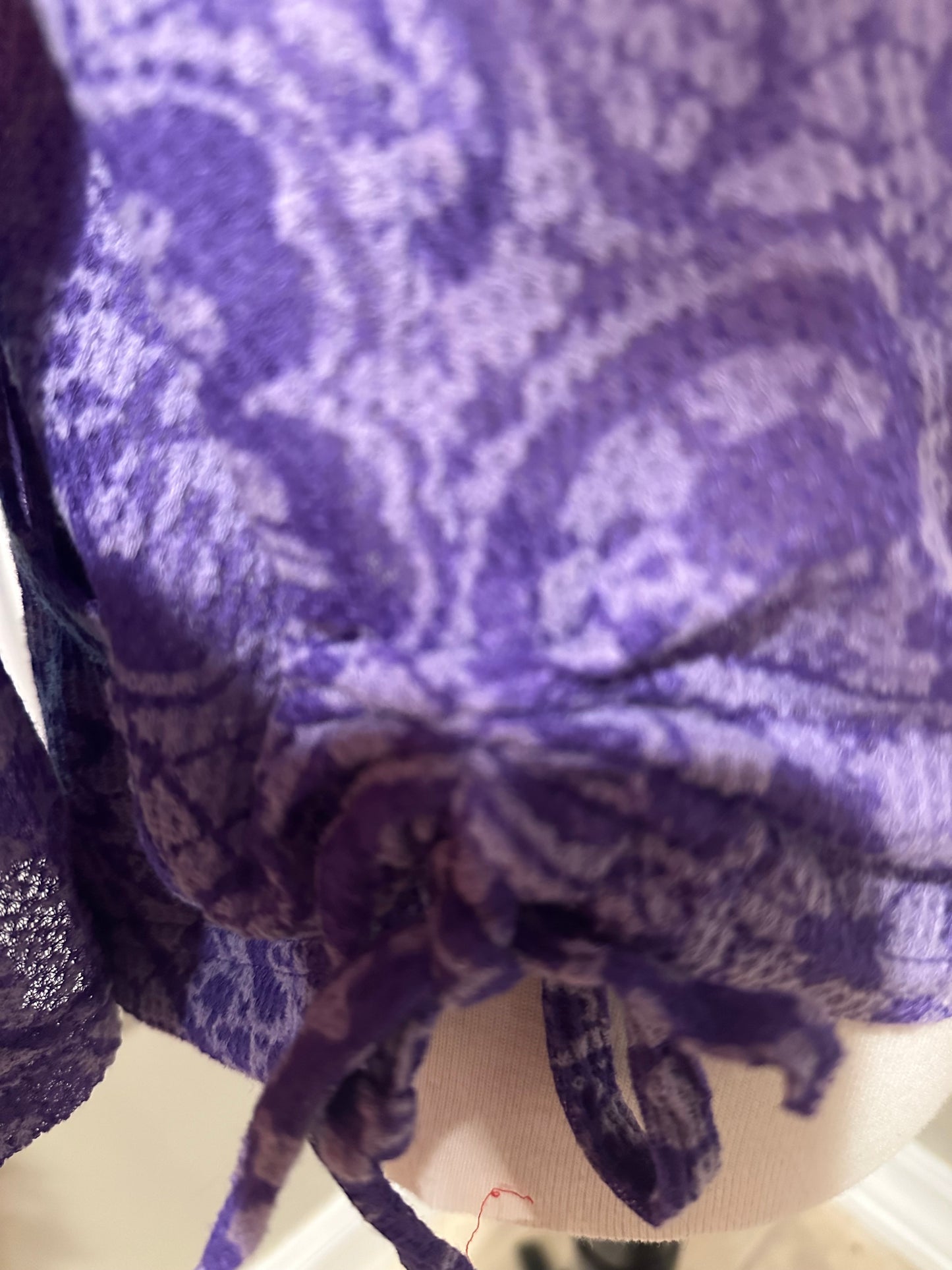 Violet Lace Imprint Side Cinched Jacket