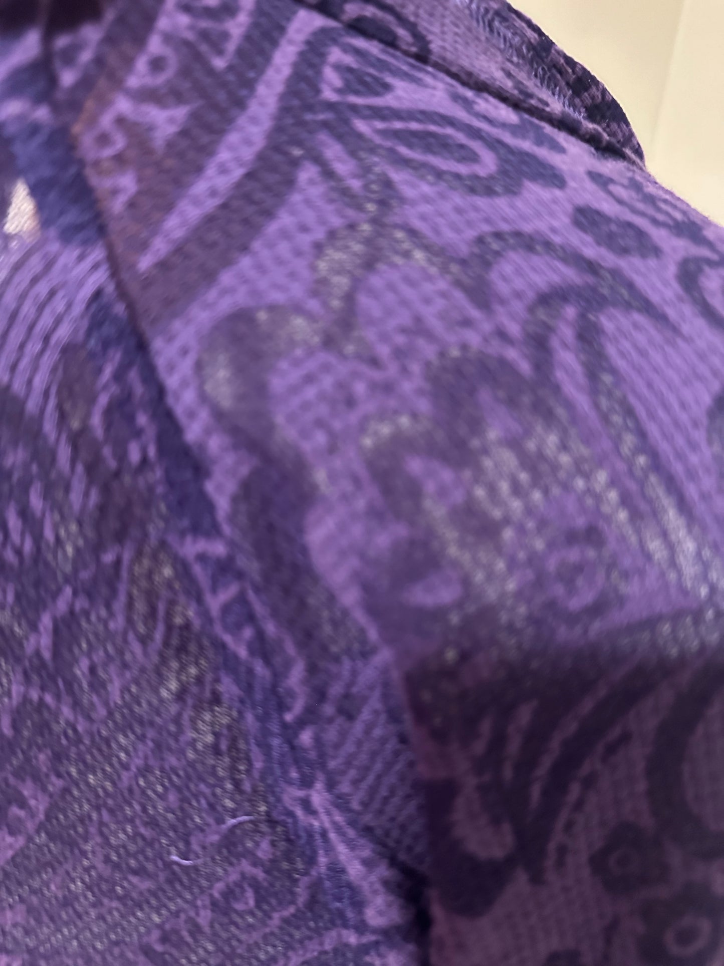 Pretty Purple Paisley- Imprint Jacket with Hood