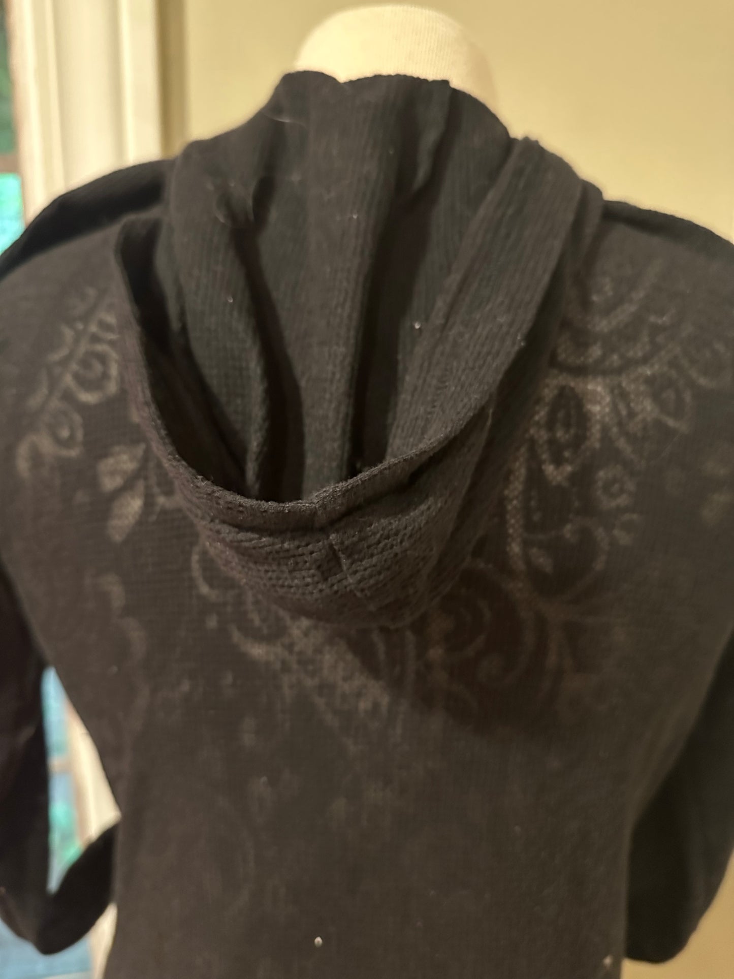 Black Paisley Imprint Jacket