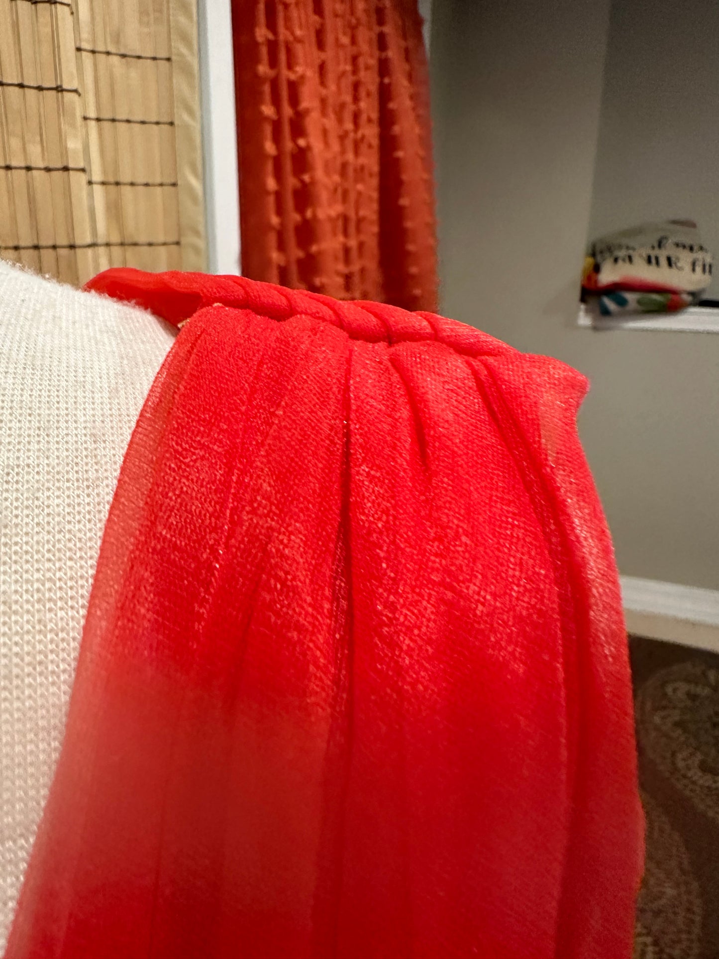 1950s Elegant Red Party Gown