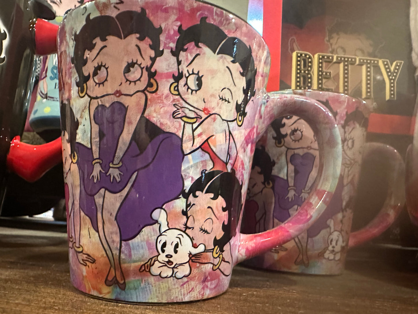 Pink Betty Boop Collage Mug