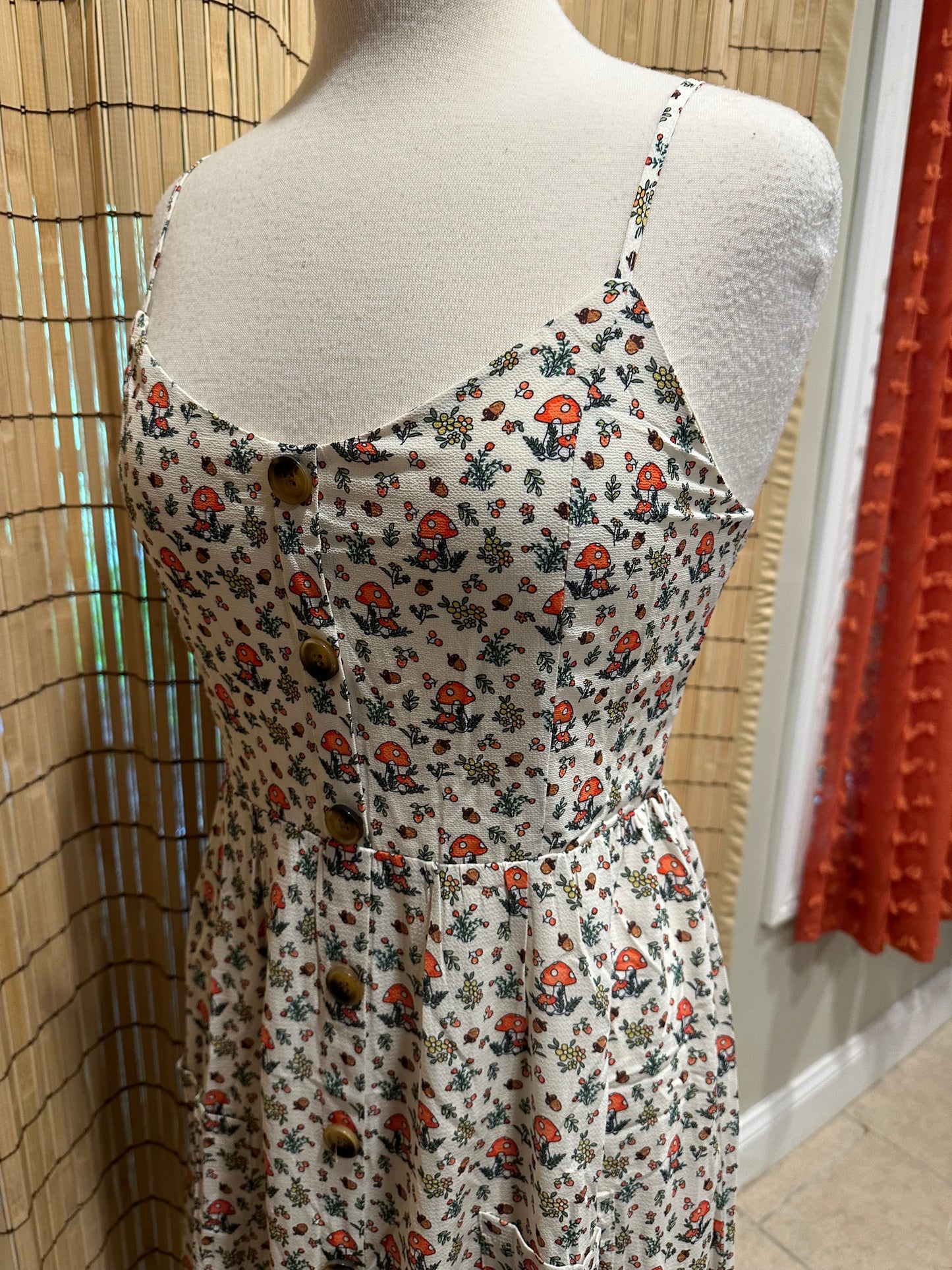 Pretty Delicate Mushroom Maxi Dress