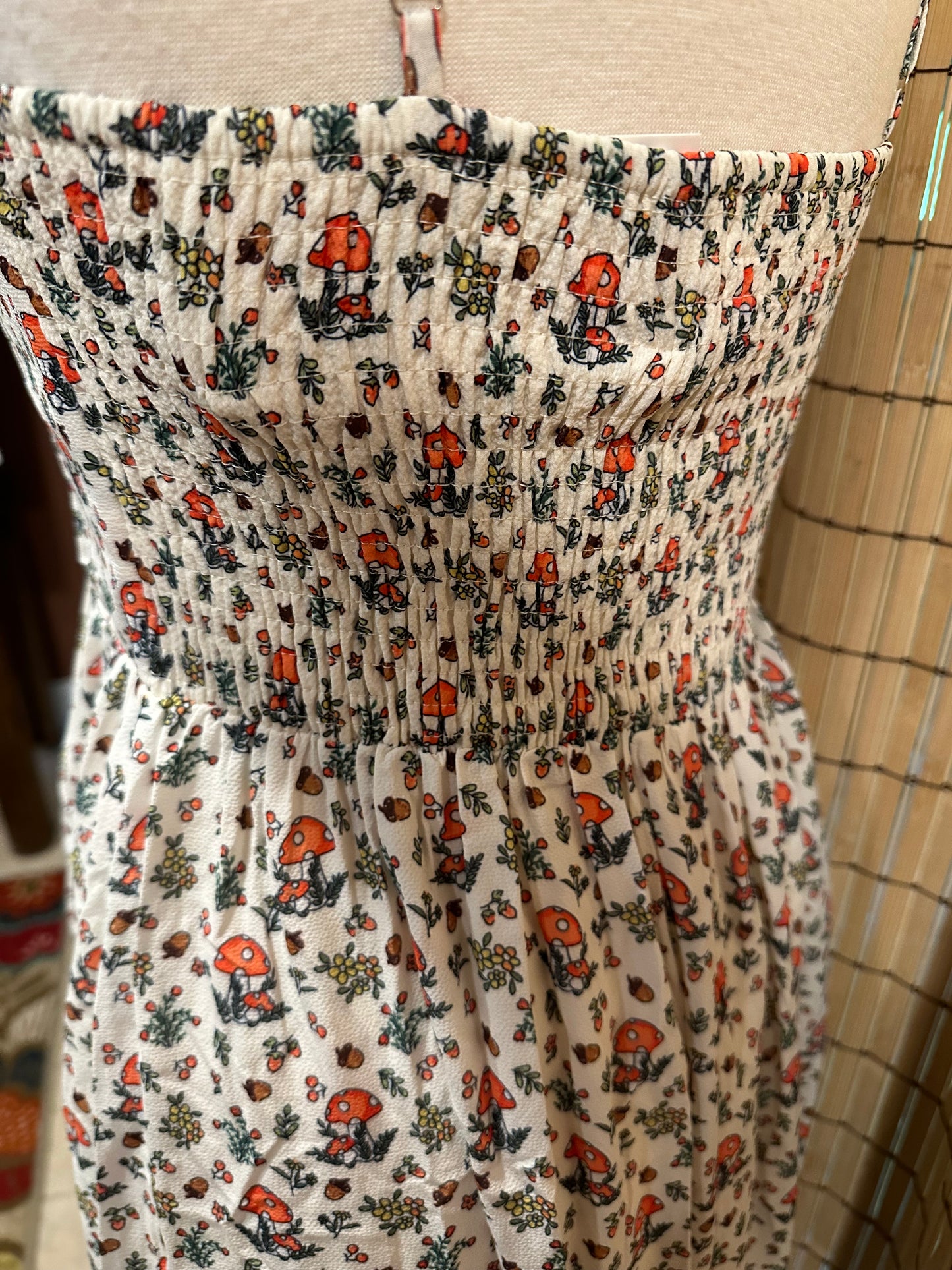 Pretty Delicate Mushroom Maxi Dress