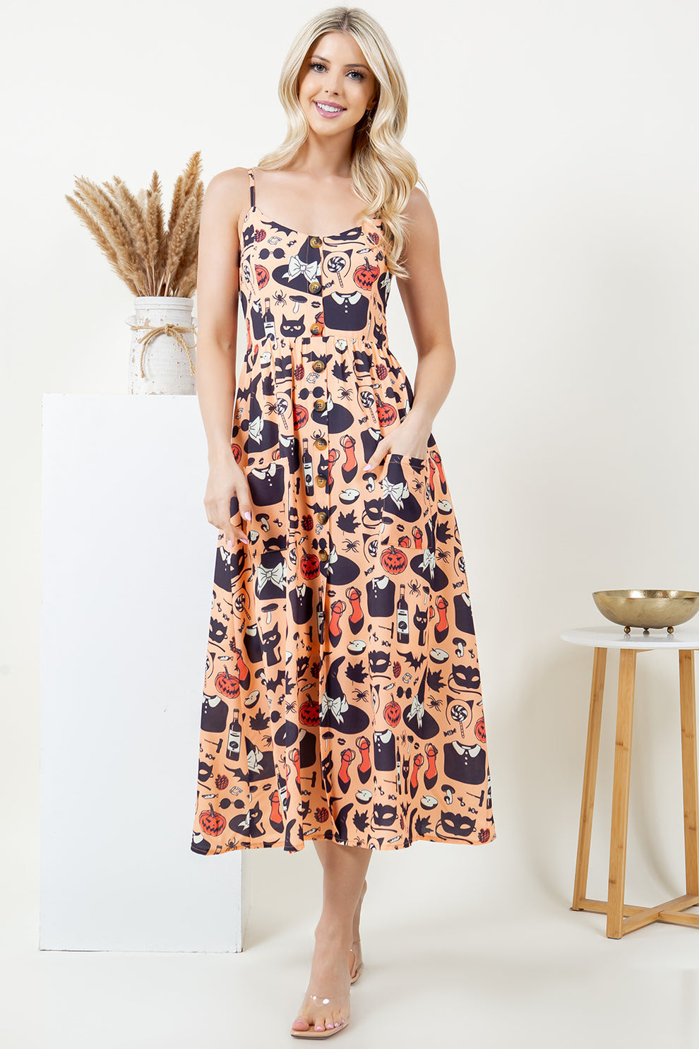 Halloween Theme Maxi Dress!