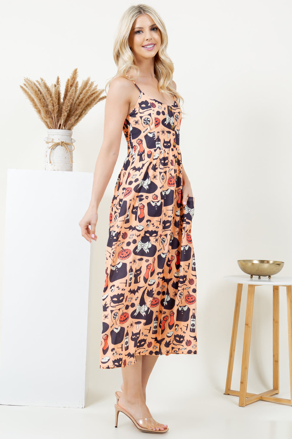 Halloween Theme Maxi Dress!