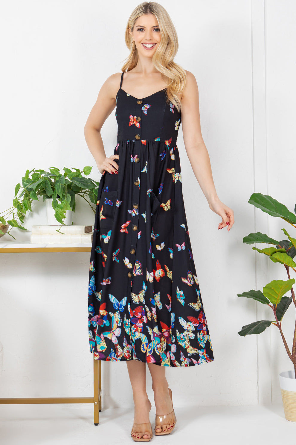 Beautiful Butterfly Maxi Dress!