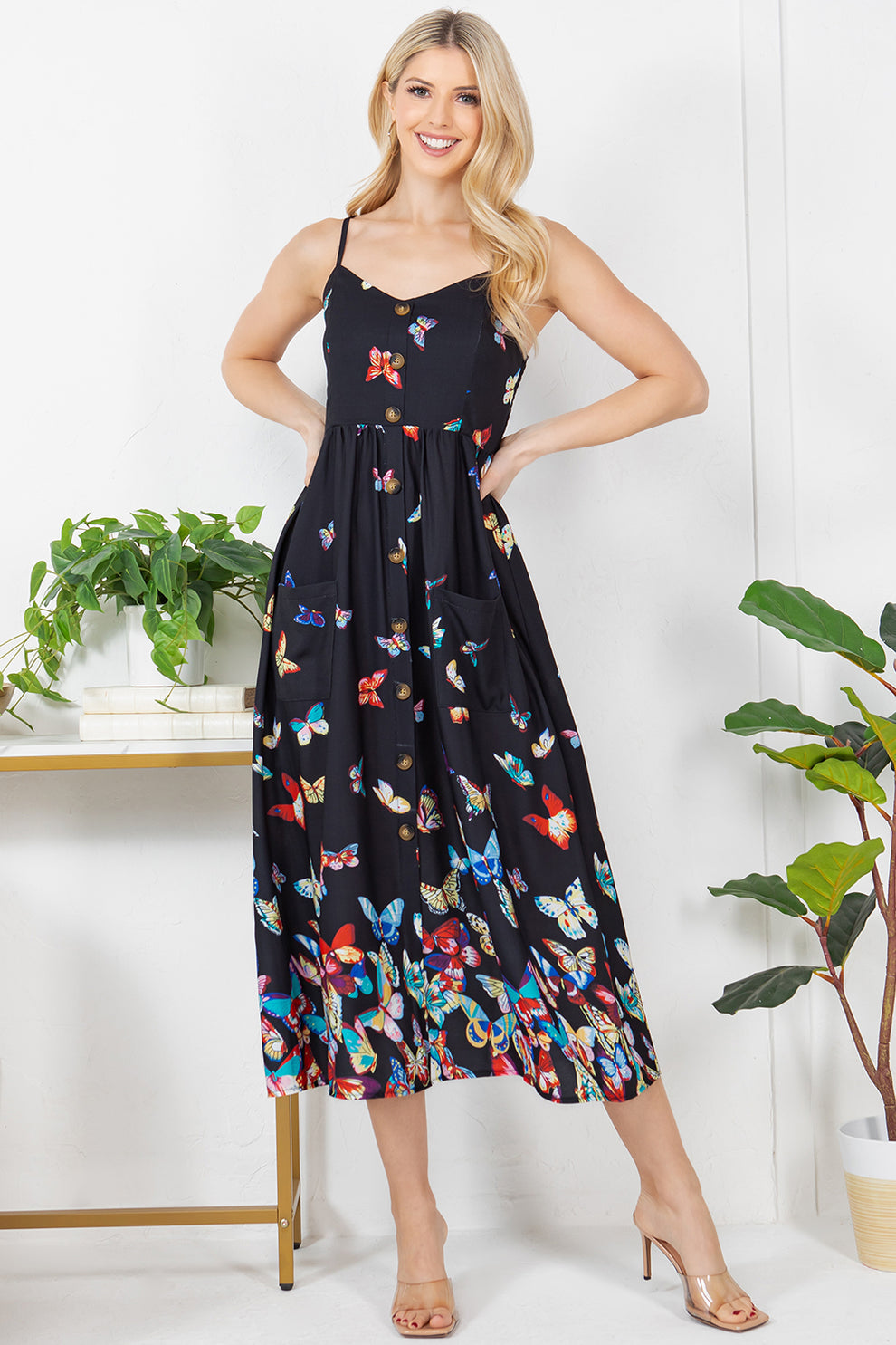 Beautiful Butterfly Maxi Dress!