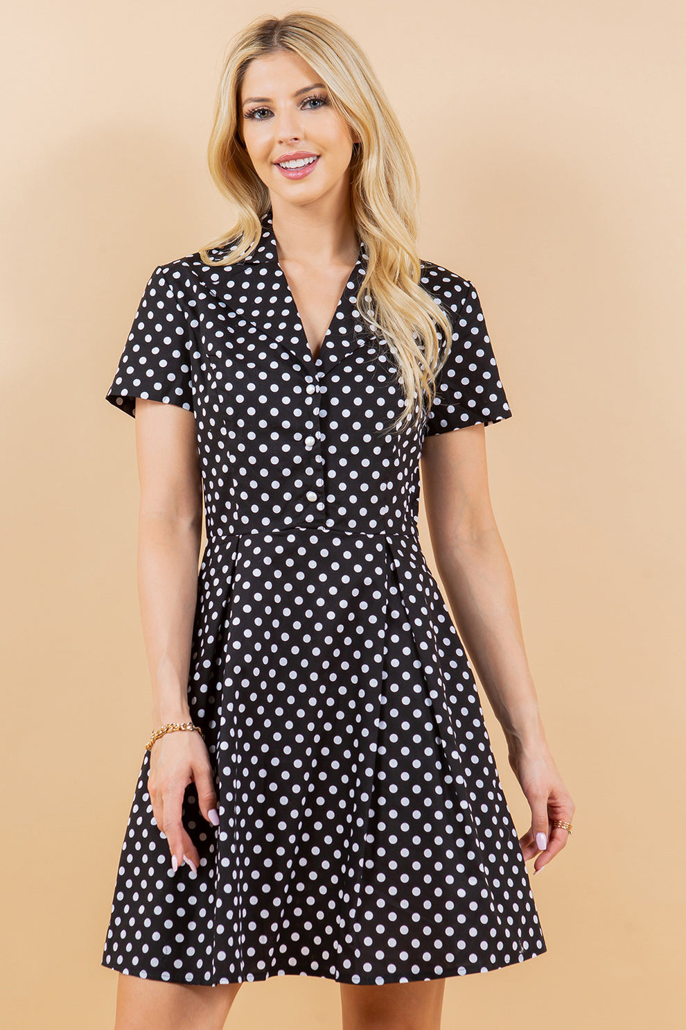 Black & White Polka Dot Dress!