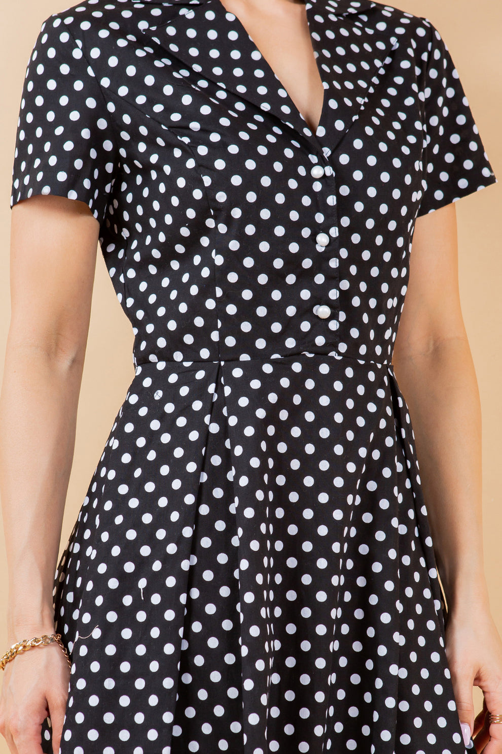 Black & White Polka Dot Dress!