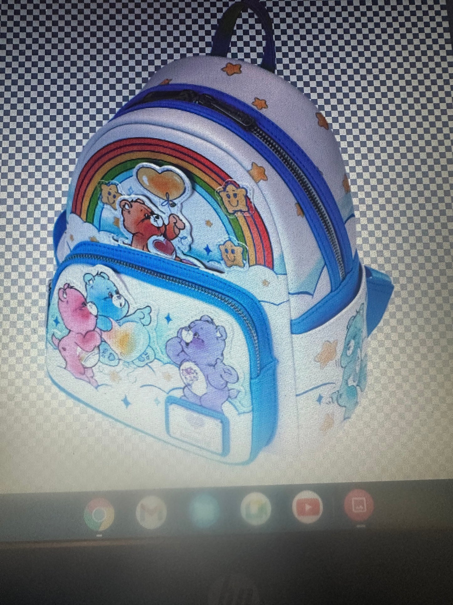 LoungeFly Colorful Care Bear Backpack