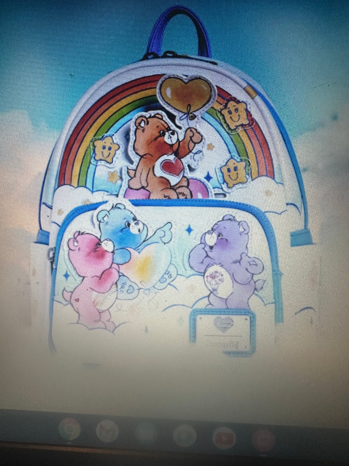LoungeFly Colorful Care Bear Backpack