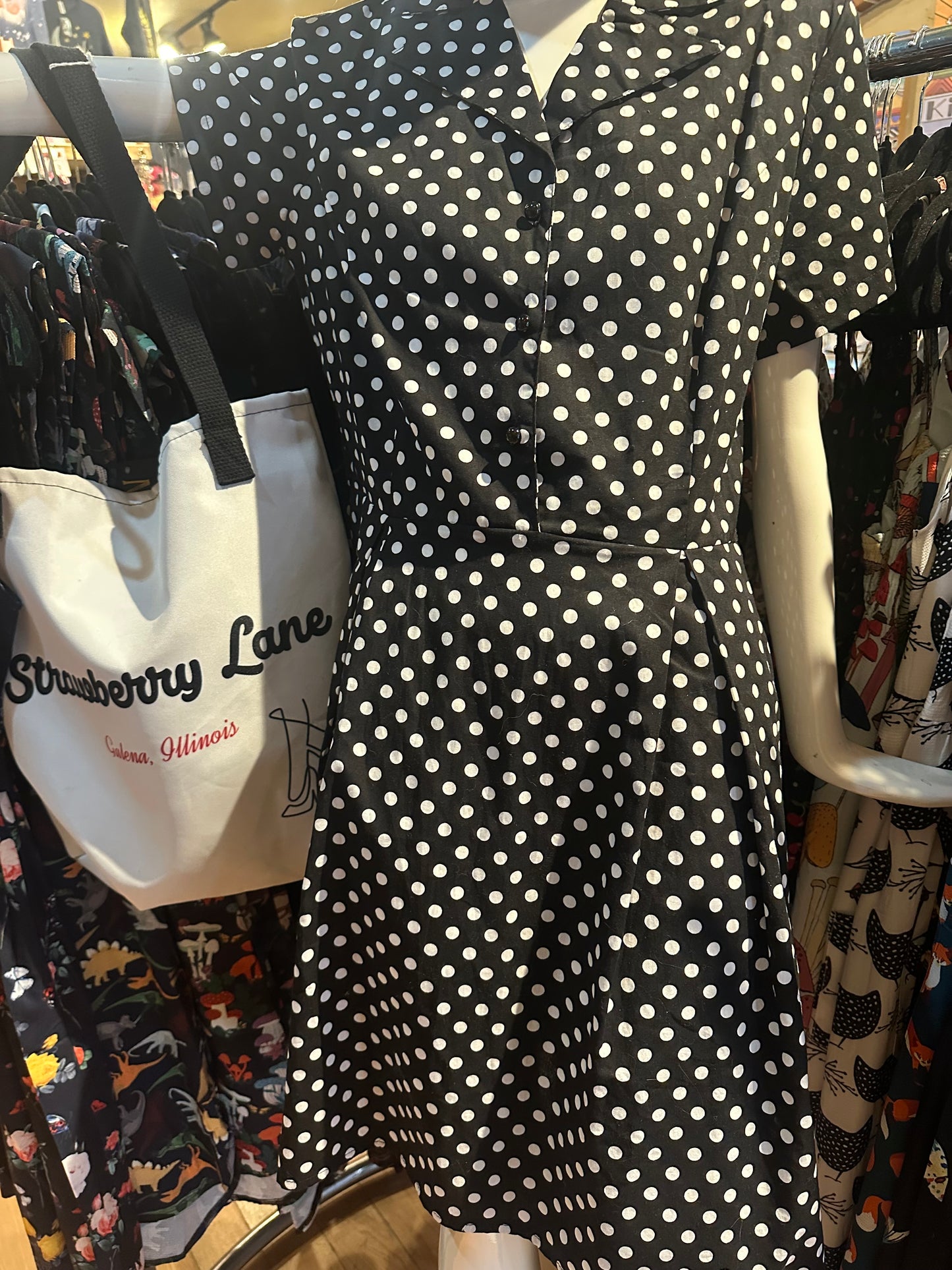 Black & White Polka Dot Dress!