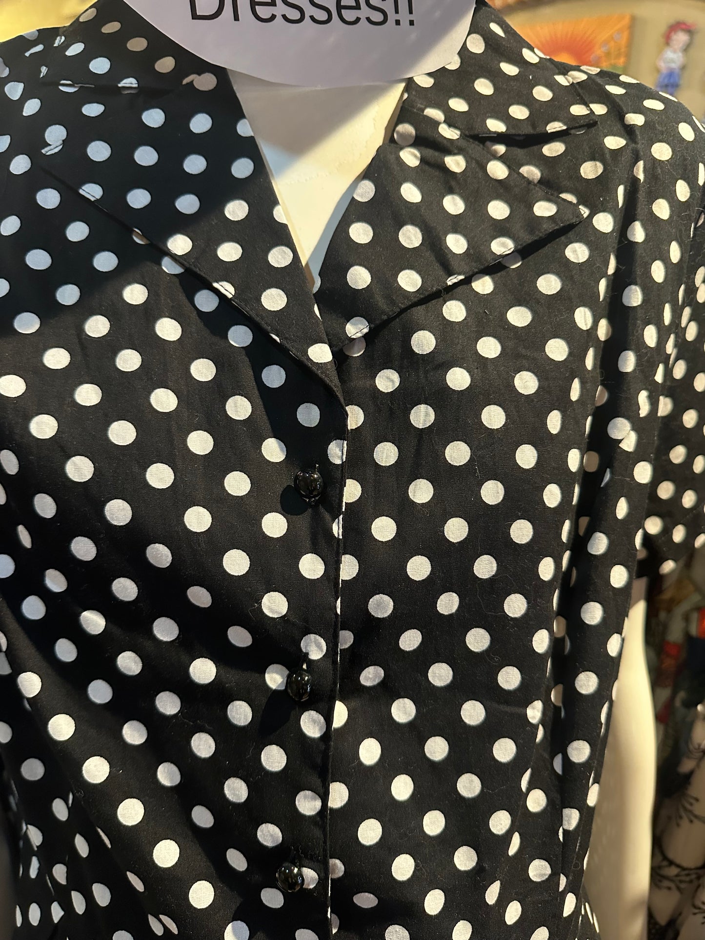Black & White Polka Dot Dress!