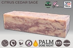 Handmade Citrus Cedar Sage Goat Milk Soap