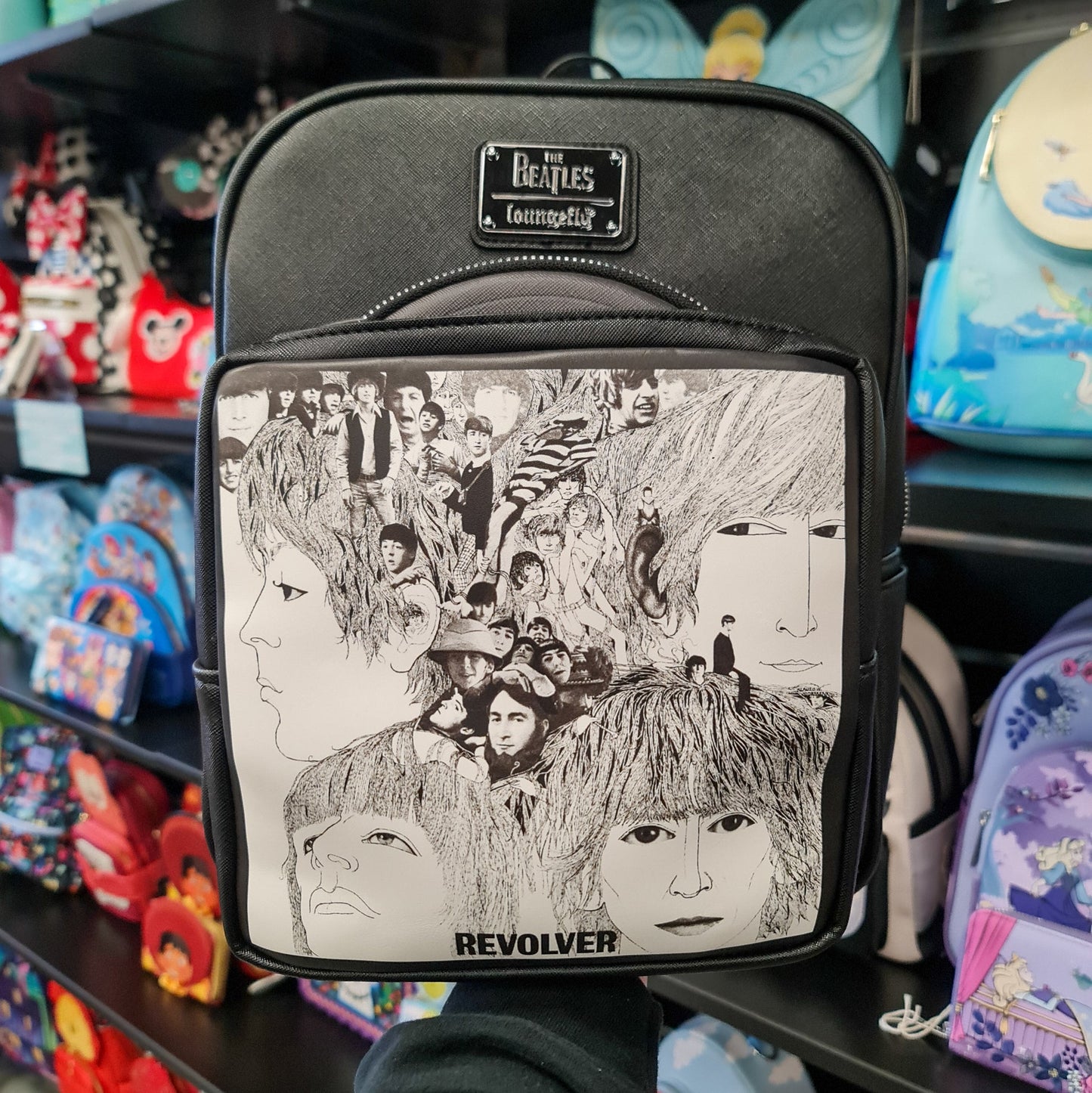 Black & White The Beatles LoungeFly Revolver Album BackPack!