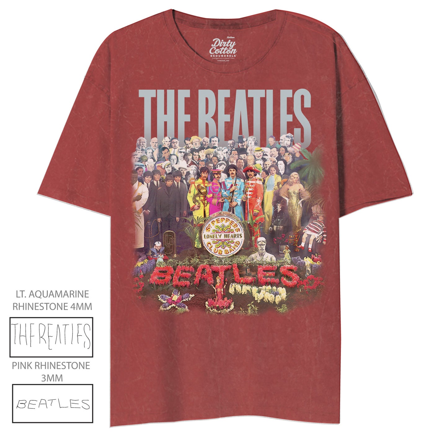 The Beatles Red Lonely Hearts Club w/ Bling!