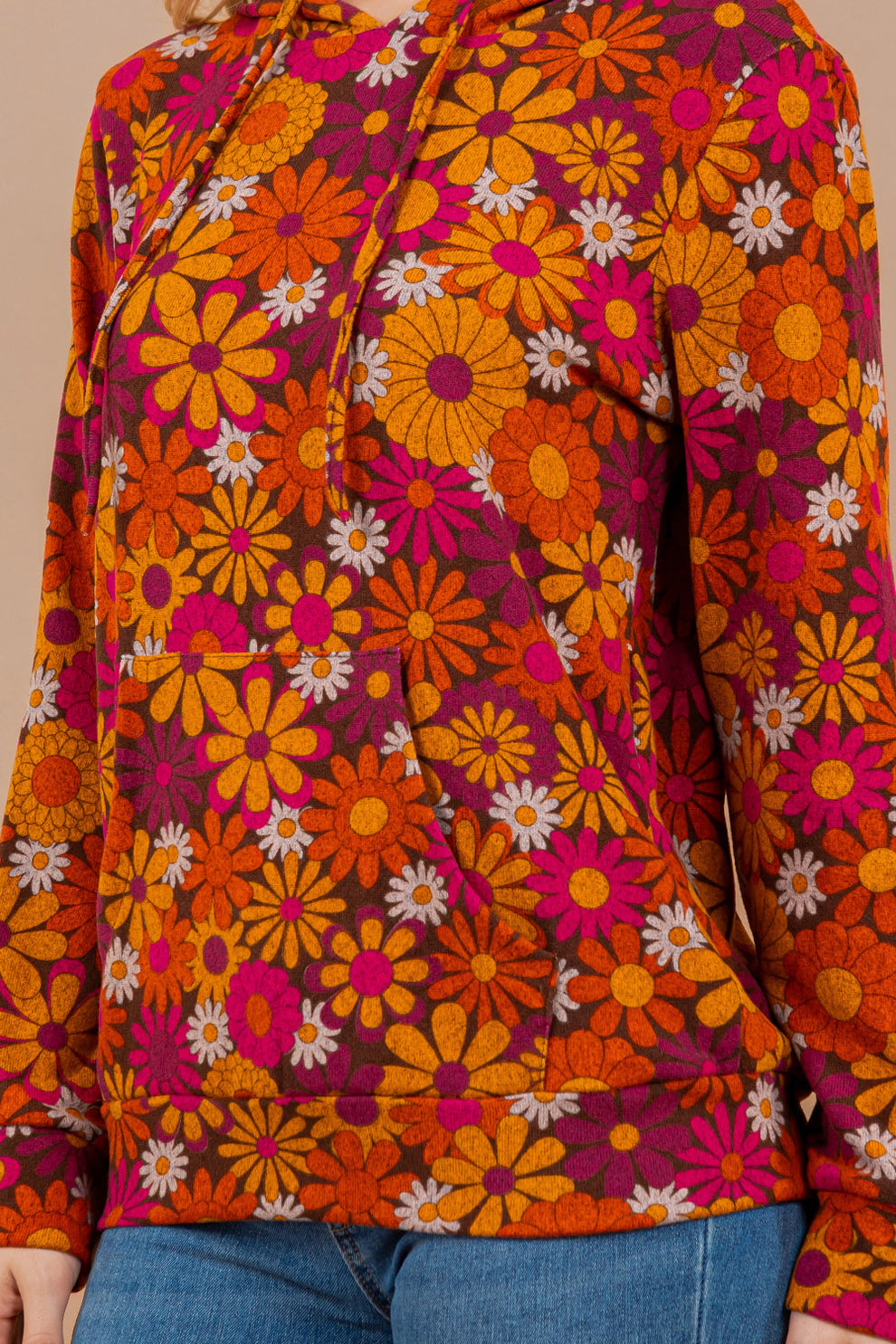 Retro Flower Power Hoodie