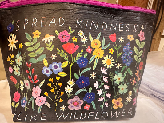 Spread Kindness Cosmetic Recycled  Bag