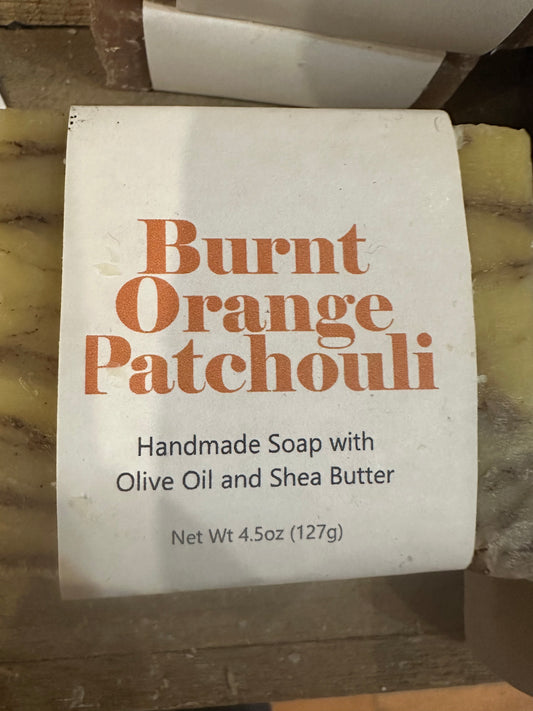 Burnt Orange Patchouli Goat Milk Soap