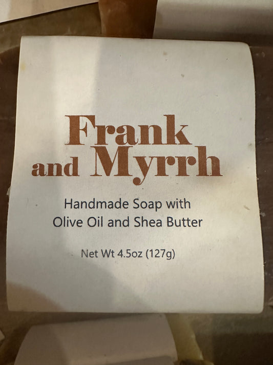 Handmade Frank and Myrrh Goat Milk Soap