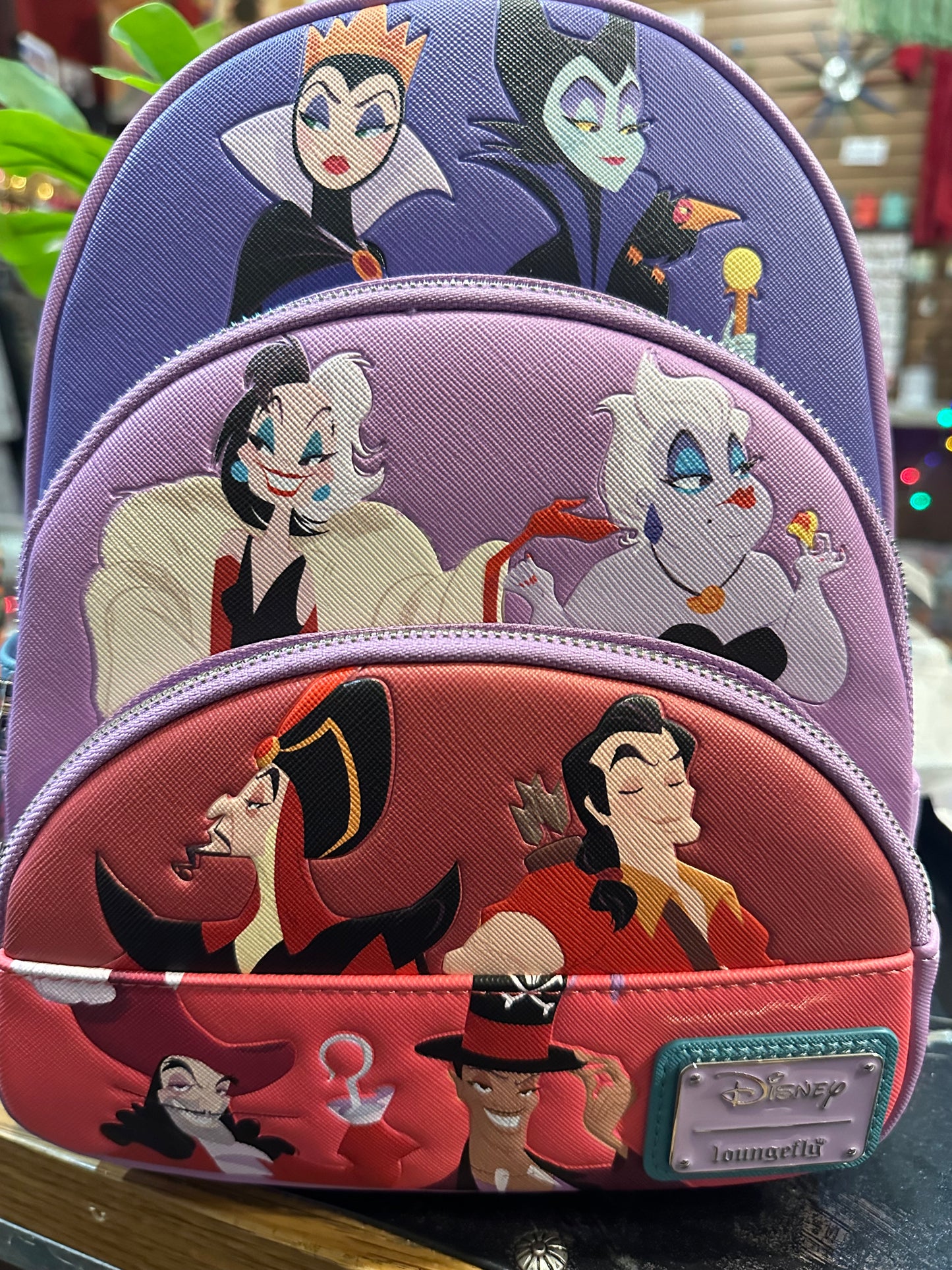 Disney Villains~Color Block LoungeFly Backpack