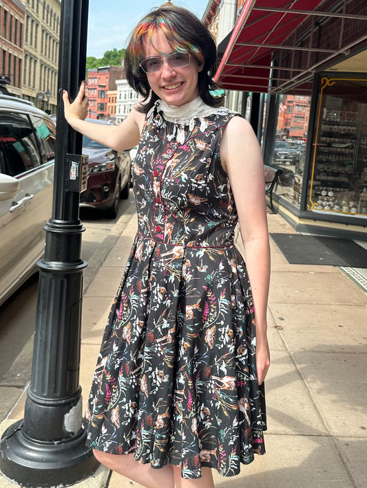 1950’s Style ~ Forest Animal Print Sleeveless Dress