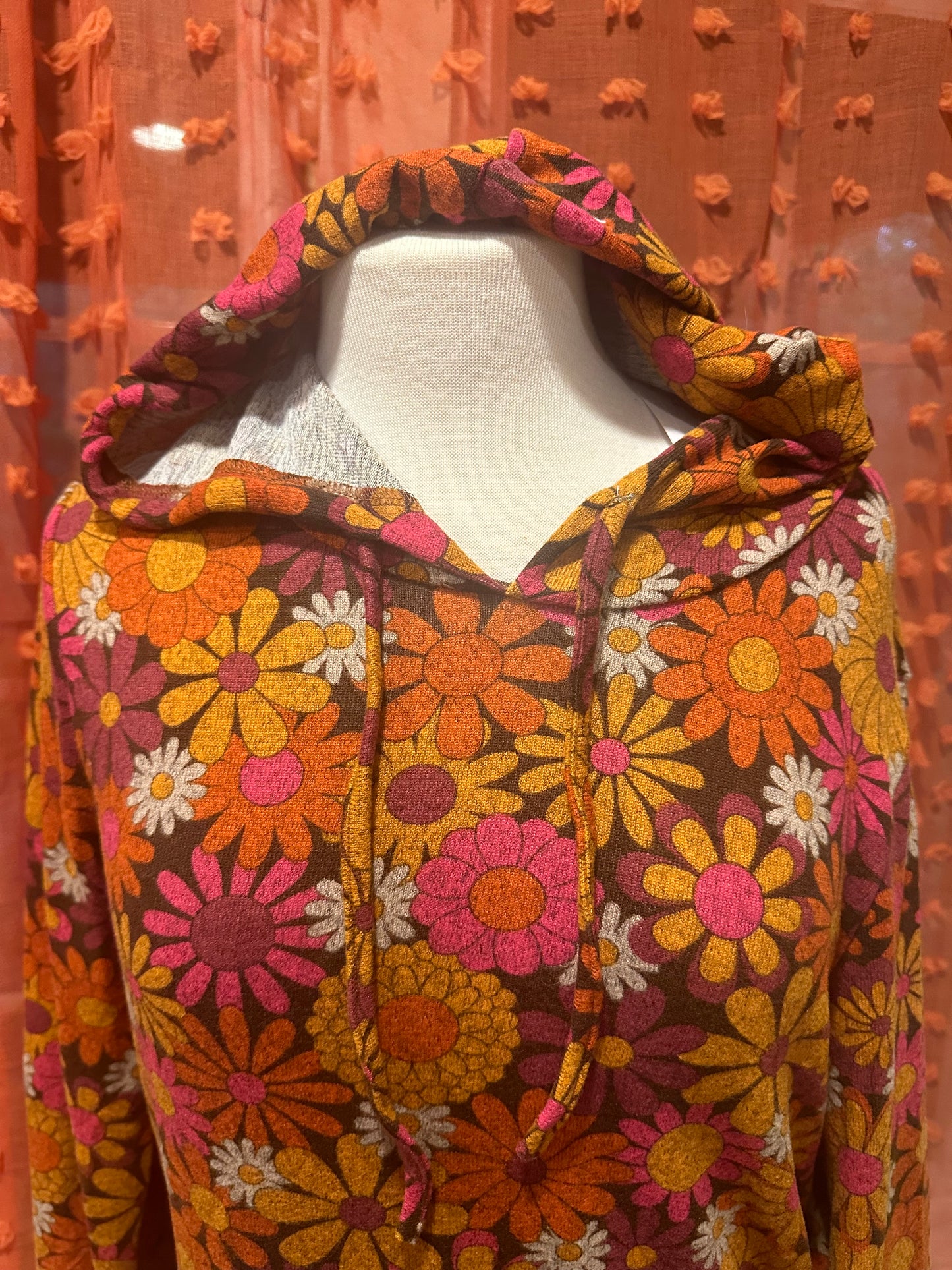 Retro Vibe Flower Hoodie