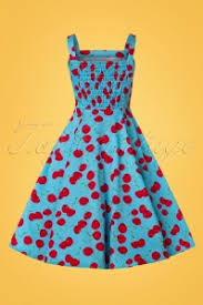 1950’s Inspired Cherry Dress Swing Dress