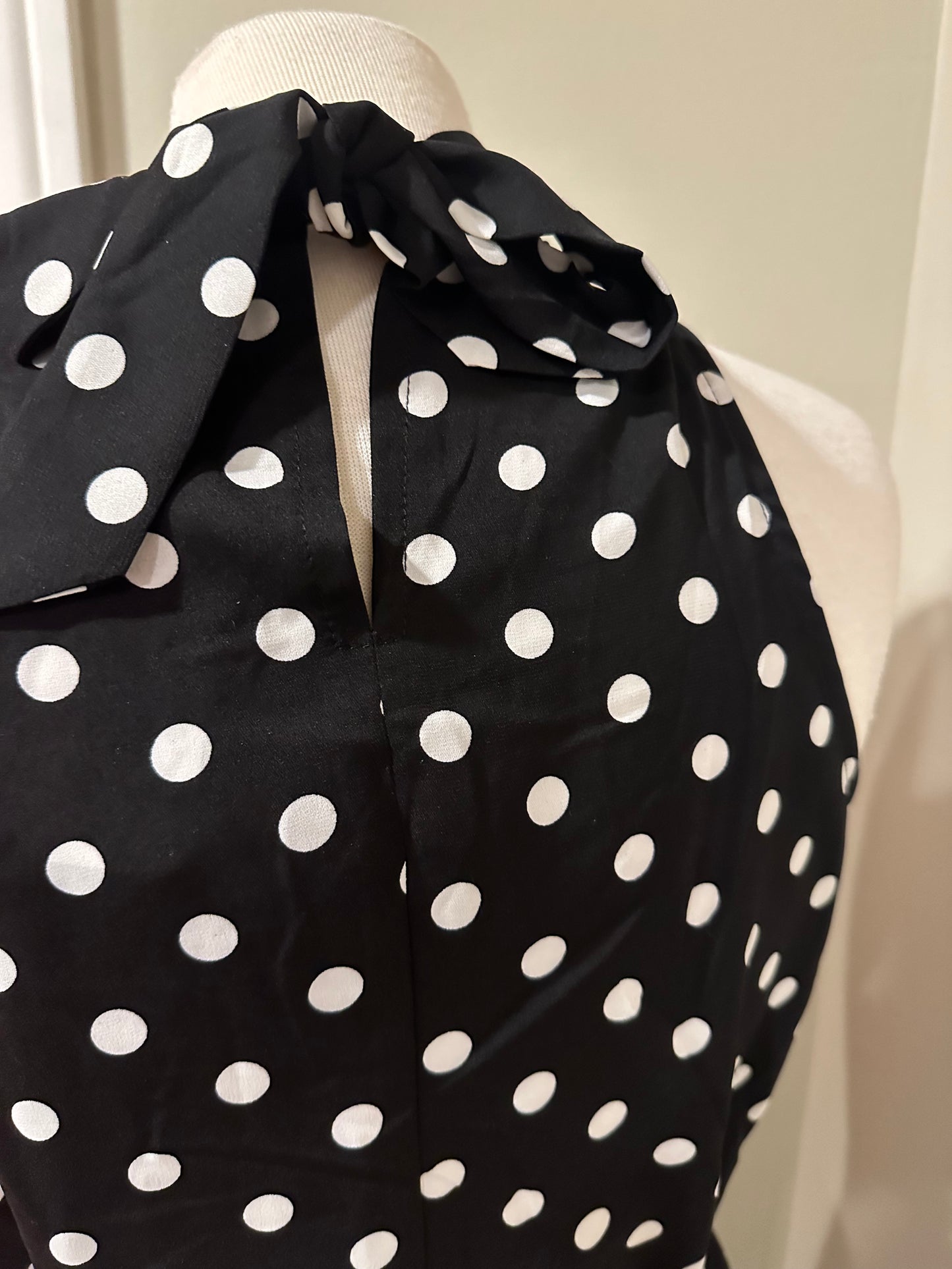 Classic & Contemporary Black Polka Dot Dress