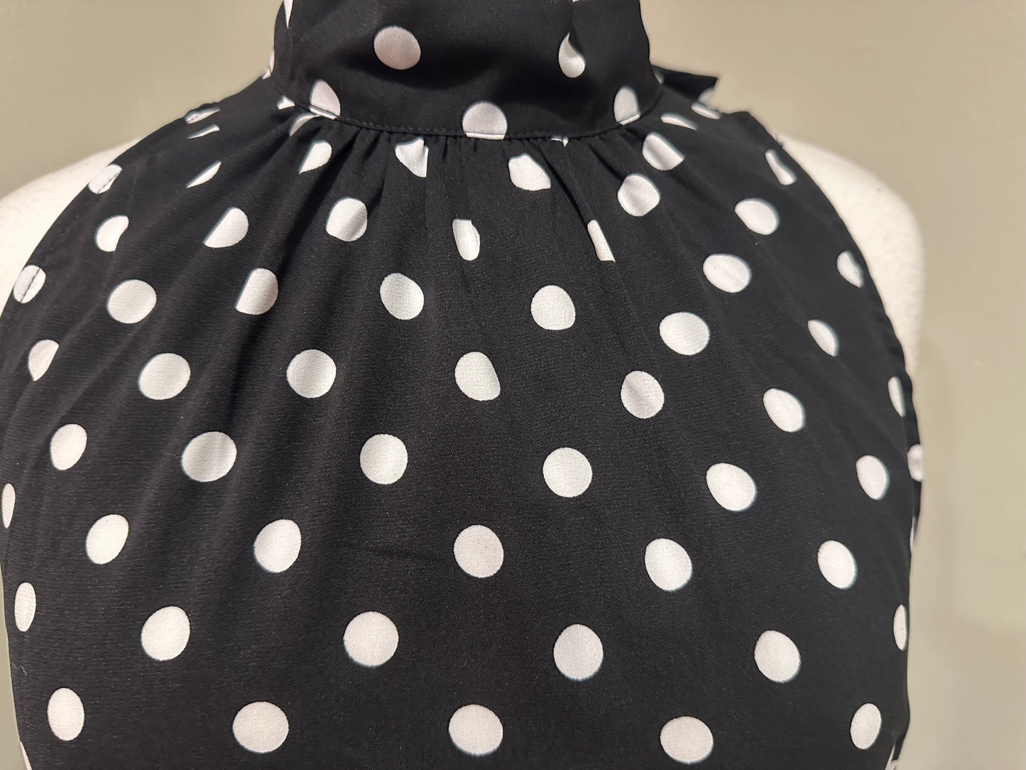 Classic & Contemporary Black Polka Dot Dress