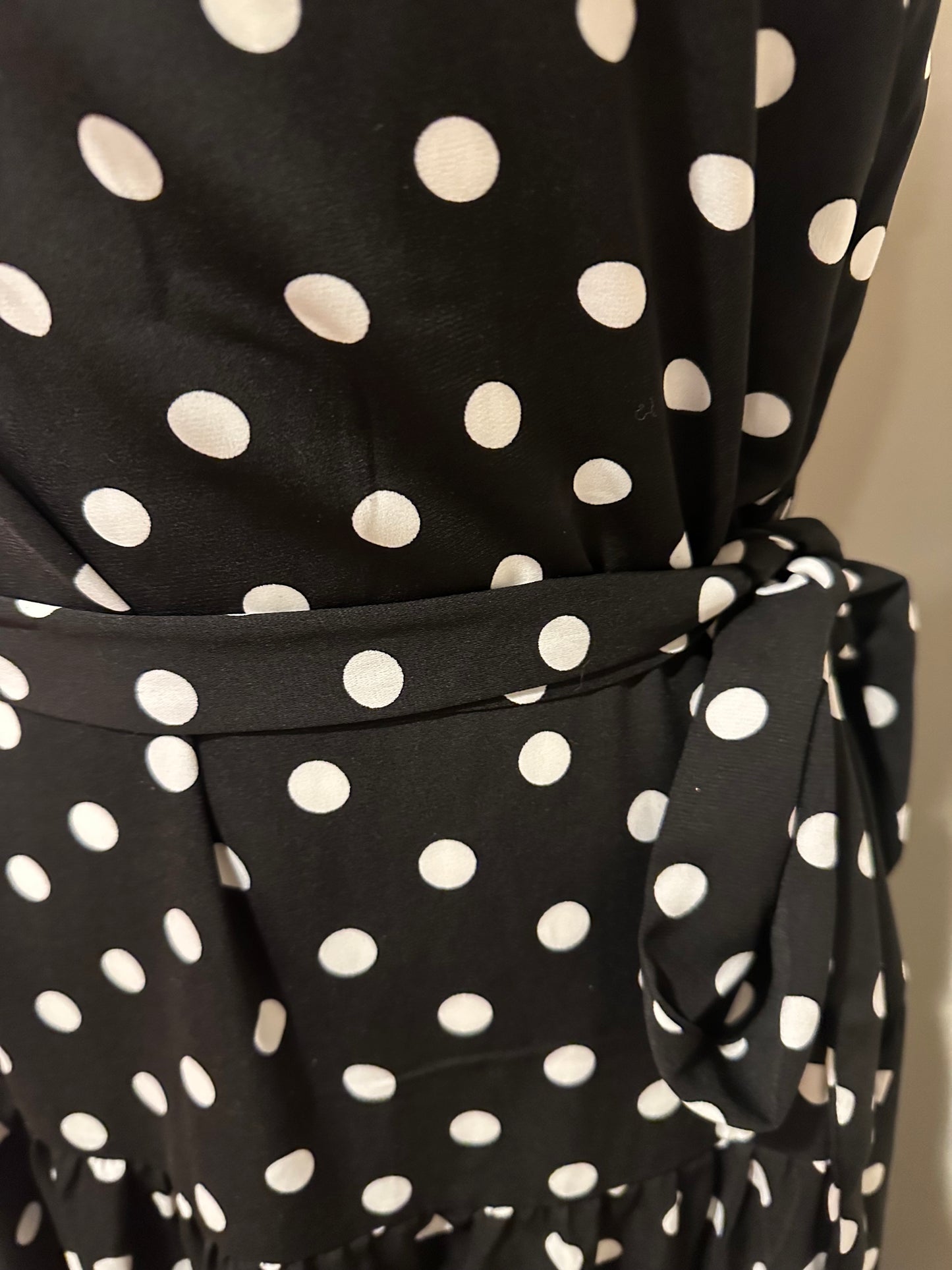 Classic & Contemporary Black Polka Dot Dress