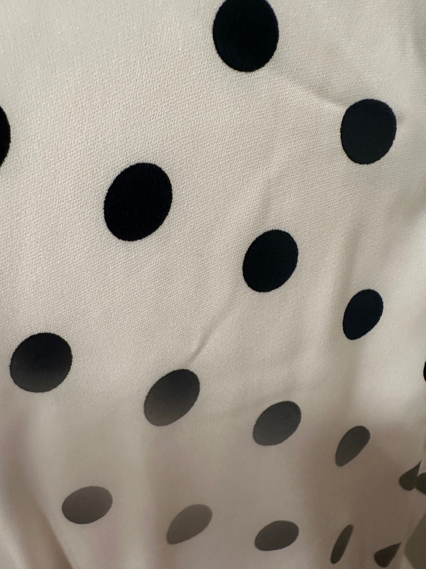 White & Black Polka Dot Dress