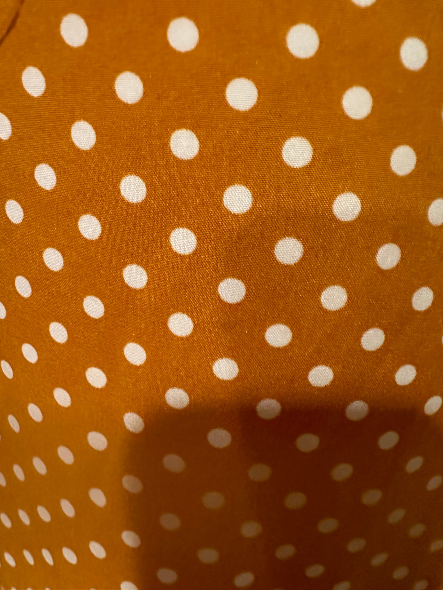 Vintage Style Yellow/Mustard Polka Dot Dress