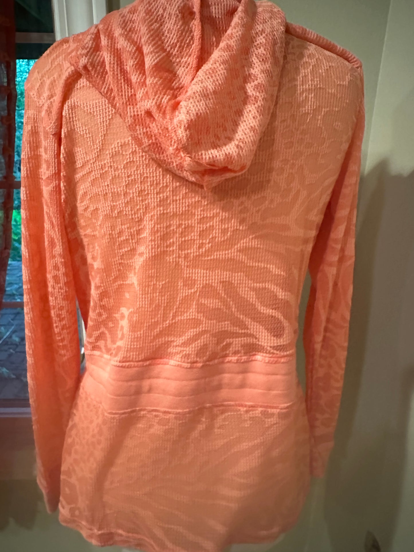 Breezy Summer Pretty Coral Tunic Jacket