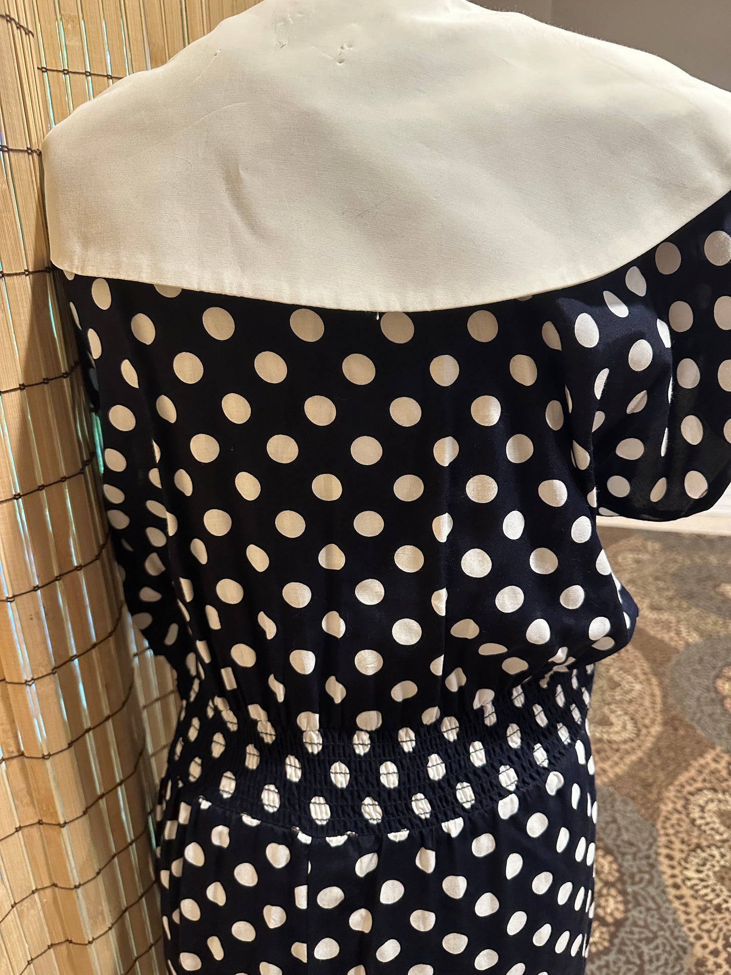 1980’s Sailor Dress with polka dot print!