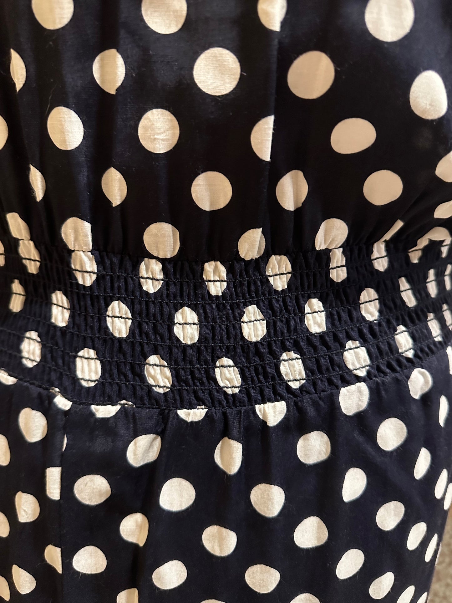 1980’s Sailor Dress with polka dot print!