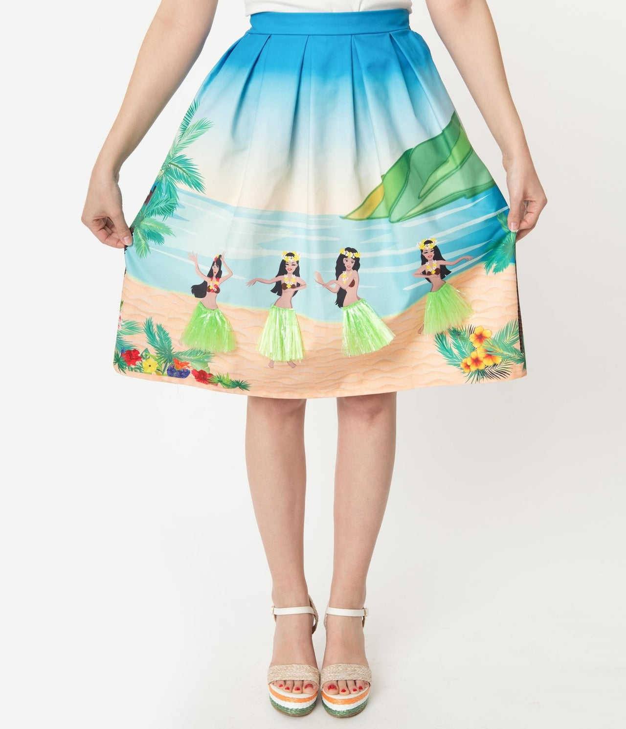 Unique Vintage Hawaiian Hula Girl Skirt