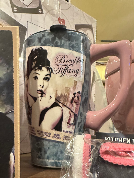 Audrey Hepburn “Breakfast At Tiffany” Ceramic Mug