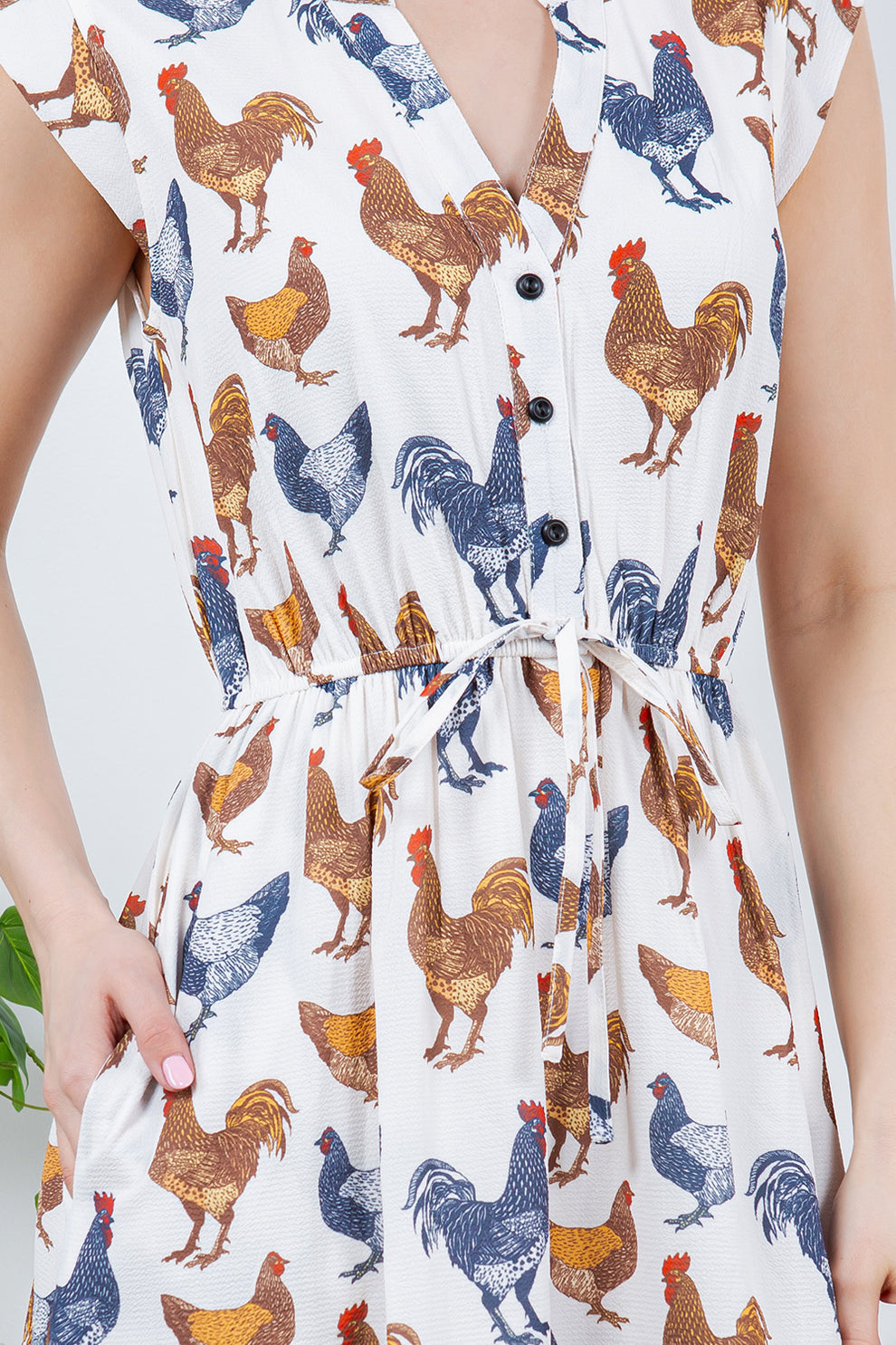 Retro Cute Chicken Dress