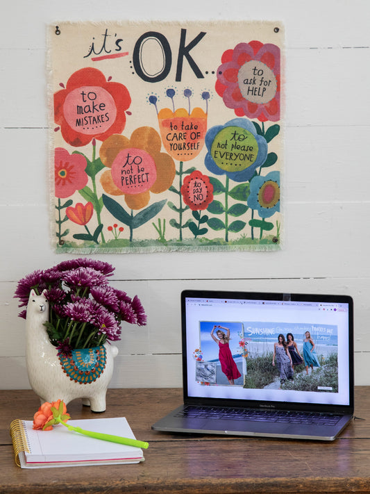 It's Okay Tapestry wall Hanging