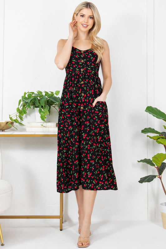 Red Cherry 🍒 Maxi Dress